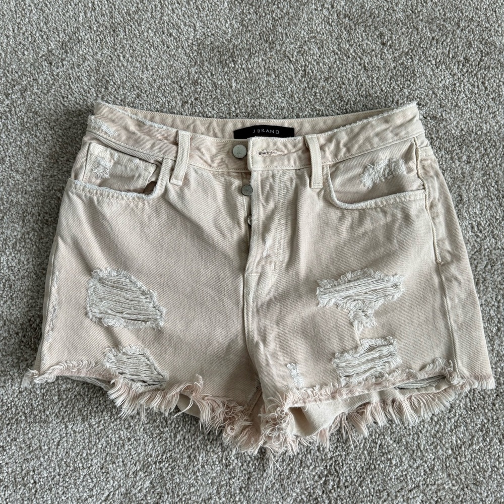 J Brand x Revolve High Rise Cut Off Short in Coquette Wash - Picture 3 of 8